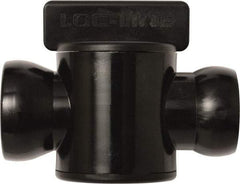 Loc-Line - 10 Piece, 3/4" ID Coolant Hose In-Line Check Valve - Female to Ball Connection, Acetal Copolymer Body, Unthreaded, Use with Loc-Line Modular Hose Systems - Exact Tool & Supply