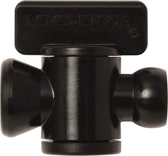 Loc-Line - 10 Piece, 1/4" ID Coolant Hose In-Line Check Valve - Female to Ball Connection, Acetal Copolymer Body, Unthreaded, Use with Loc-Line Modular Hose Systems - Exact Tool & Supply