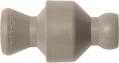 Loc-Line - 10 Piece, 1/4" ID Coolant Hose In-Line Check Valve - Female to Ball Connection, Acetal Copolymer Body, Unthreaded, Use with Loc-Line Modular Hose Systems - Exact Tool & Supply