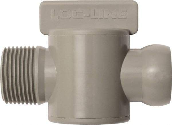 Loc-Line - 10 Piece, 3/4" ID Coolant Hose Male NPT Valve - Male to Female Connection, Acetal Copolymer Body, NPT, Use with Loc-Line Modular Hose Systems - Exact Tool & Supply