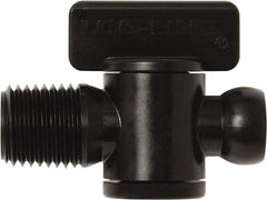 Loc-Line - 10 Piece, 1/4" ID Coolant Hose Male NPT Valve - Male to Female Connection, Acetal Copolymer Body, NPT, Use with Loc-Line Modular Hose Systems - Exact Tool & Supply