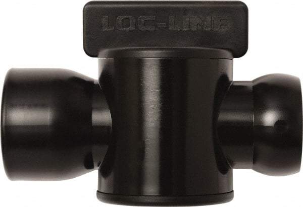 Loc-Line - 10 Piece, 3/4" ID Coolant Hose Female NPT Valve - Female to Female Connection, Acetal Copolymer Body, NPT, Use with Loc-Line Modular Hose Systems - Exact Tool & Supply