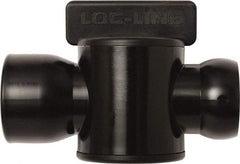 Loc-Line - 10 Piece, 3/4" ID Coolant Hose Female NPT Valve - Female to Female Connection, Acetal Copolymer Body, NPT, Use with Loc-Line Modular Hose Systems - Exact Tool & Supply