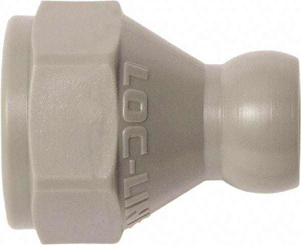 Loc-Line - 20 Piece, 1/4" Hose ID, Female to Male Coolant Hose SAE Flare Nut Adapter - 3/8" Pipe Thread, For Loc-Line Modular Hose Systems - Exact Tool & Supply