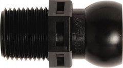 Loc-Line - 50 Piece, 3/8" Hose ID, Male to Female Coolant Hose Connector - 3/8" NPT, For Loc-Line Modular Hose Systems - Exact Tool & Supply