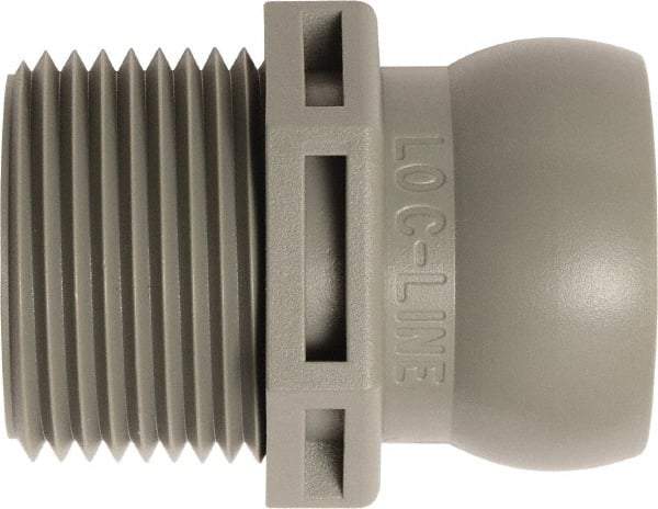 Loc-Line - 50 Piece, 3/4" Hose ID, Male to Female Coolant Hose Connector - 3/4" NPT, For Loc-Line Modular Hose Systems - Exact Tool & Supply