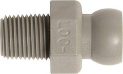 Loc-Line - 50 Piece, 1/8" Hose ID, Male to Female Coolant Hose Connector - 1/8" NPT, For Loc-Line Modular Hose Systems - Exact Tool & Supply