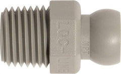 Loc-Line - 50 Piece, 1/4" Hose ID, Male to Female Coolant Hose Connector - 1/4" NPT, For Loc-Line Modular Hose Systems - Exact Tool & Supply