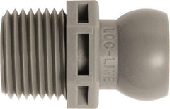 Loc-Line - 50 Piece, 1/2" Hose ID, Male to Female Coolant Hose Connector - 1/2" NPT, For Loc-Line Modular Hose Systems - Exact Tool & Supply