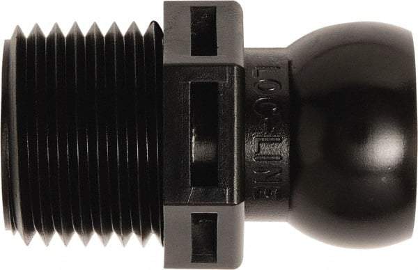 Loc-Line - 50 Piece, 1/2" Hose ID, Male to Female Coolant Hose Connector - 1/2" NPT, For Loc-Line Modular Hose Systems - Exact Tool & Supply