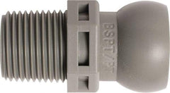 Loc-Line - 50 Piece, 3/8" Hose ID, Male to Female Coolant Hose Connector - 3/8" BSPT, For Loc-Line Modular Hose Systems - Exact Tool & Supply