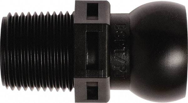 Loc-Line - 50 Piece, 3/8" Hose ID, Male to Female Coolant Hose Connector - 3/8" BSPT, For Loc-Line Modular Hose Systems - Exact Tool & Supply