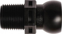 Loc-Line - 50 Piece, 3/8" Hose ID, Male to Female Coolant Hose Connector - 3/8" BSPT, For Loc-Line Modular Hose Systems - Exact Tool & Supply