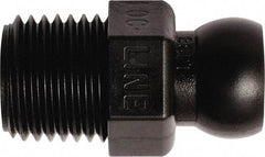 Loc-Line - 50 Piece, 1/4" Hose ID, Male to Female Coolant Hose Connector - 1/4" BSPT, For Loc-Line Modular Hose Systems - Exact Tool & Supply