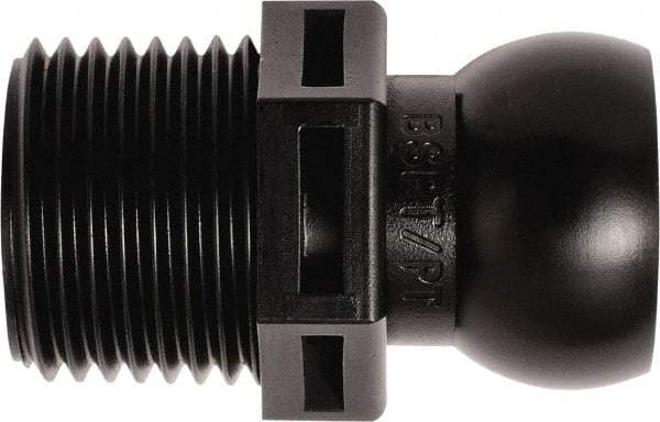 Loc-Line - 50 Piece, 1/2" Hose ID, Male to Female Coolant Hose Connector - 1/2" BSPT, For Loc-Line Modular Hose Systems - Exact Tool & Supply