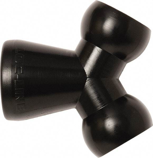 Loc-Line - 1/2" Hose Inside Diam, Coolant Hose Y-Fitting - For Use with Loc-Line Modular Hose System, 20 Pieces - Exact Tool & Supply