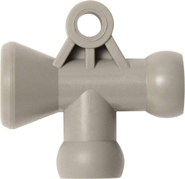 Loc-Line - 1/4" Hose Inside Diam, Coolant Hose T-Fitting - For Use with Loc-Line Modular Hose System, 20 Pieces - Exact Tool & Supply