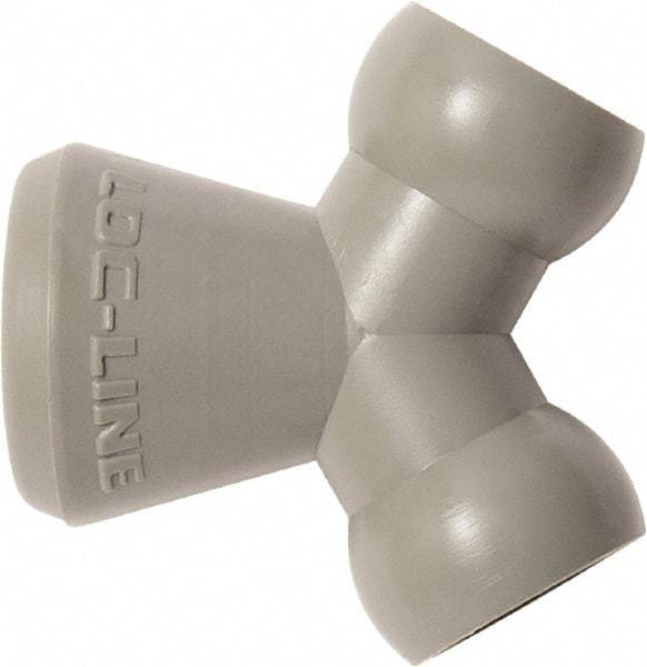 Loc-Line - 1/4" Hose Inside Diam, Coolant Hose Y-Fitting - For Use with Loc-Line Modular Hose System, 20 Pieces - Exact Tool & Supply