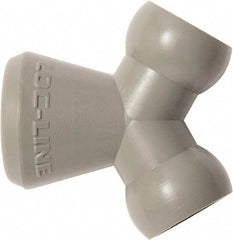 Loc-Line - 1/4" Hose Inside Diam, Coolant Hose Y-Fitting - For Use with Loc-Line Modular Hose System, 20 Pieces - Exact Tool & Supply