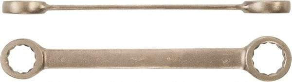 Ampco - 17mm x 19mm 12 Point Box Wrench - Double End, Aluminum Bronze, Plain Finish - Exact Tool & Supply