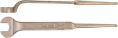 Ampco - 35mm Nonsparking Standard Spud Handle Open End Wrench - Single End, Plain Finish - Exact Tool & Supply