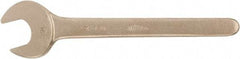 Ampco - 36mm Nonsparking Standard Open End Wrench - Single End, Plain Finish - Exact Tool & Supply