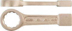Ampco - 100mm 12 Point Striking Box Wrench - Single End, Aluminum Bronze, Plain Finish - Exact Tool & Supply
