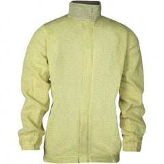 National Safety Apparel - Size S Yellow Cut Resistant Long Sleeve Zipped Shirt - Exact Tool & Supply