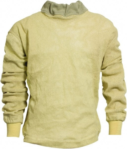 National Safety Apparel - Size 2XL Yellow Cut Resistant Long Sleeve T-Shirt - Exact Tool & Supply