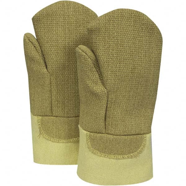 National Safety Apparel - Size Universal Wool Lined PBI/Kevlar Heat Resistant Mitten - Exact Tool & Supply