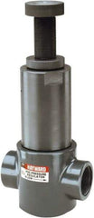 Hayward - 3/4" Pipe, Threaded Ends, PVC Pressure Regulating Valve - FPM Seal, 5 to 75 psi - Exact Tool & Supply