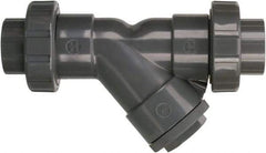 Hayward - 3" Pipe, True Union Threaded Ends, PVC Y-Strainer - 150 psi Pressure Rating - Exact Tool & Supply