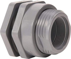 Hayward - 1" CPVC Plastic Pipe Bulkhead Tank Adapter - Schedule 80, Socket x Thread End Connections - Exact Tool & Supply