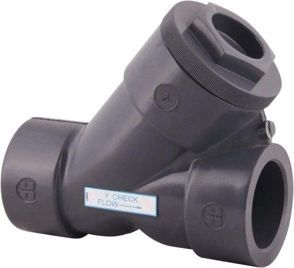 Hayward - 1" PVC Check Valve - Y-Pattern, Socket, 150 WOG - Exact Tool & Supply