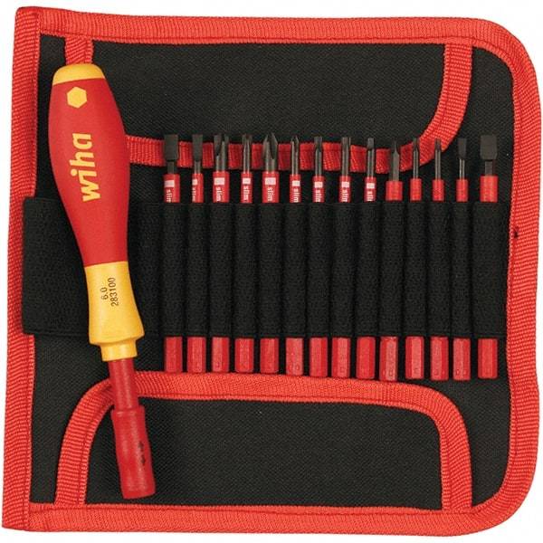 Wiha - Interchangeable Bit Screwdriver Handle - Phillips, Torx & Square Tip - Exact Tool & Supply