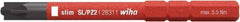 Wiha - 6mm Drive, #2 Reversible Pozidriv/Slotted Screwdriver Bit - 75mm OAL - Exact Tool & Supply