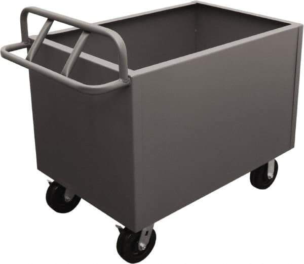 Durham - 2,000 Lb Load Capacity, Steel Box Truck - 36" Wide x 24" Long x 29-1/2" High, Gray - Exact Tool & Supply