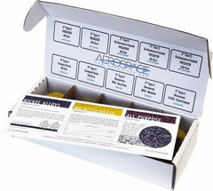 Made in USA - 50 Piece, 60, 80, 120 Grit, 2" Disc Diam, Abrasive Disc Kit - Coated & Nonwoven, Extra Coarse, Medium/Very Fine Grade, Various Abrasive Materials - Exact Tool & Supply