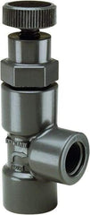 Hayward - 150 Max psi Angle Globe Pressure Reducing Valve - 1/2" Threaded Connection - Exact Tool & Supply