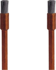 Dremel - 1/8" Brush Diam, Flat Faced, End Brush - 1/8" Diam Steel Shank, 15,000 Max RPM - Exact Tool & Supply