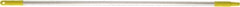 Vikan - 52 x 1" Aluminum Squeegee Handle - European Threaded Connection, Yellow - Exact Tool & Supply