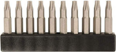Wiha - 1/4" Drive T1 Torx Screwdriver Bit - 28mm OAL - Exact Tool & Supply