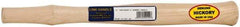 Made in USA - 14" Long Replacement Handle for Blacksmith Hammers - 7/8" Eye Length x 5/8" Eye Width, Hickory, 1-1/2 to 2-1/2 Lb Capacity, Material Grade Type A - Exact Tool & Supply