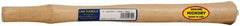 Made in USA - 16" Long Replacement Handle for Blacksmith Hammers - 1" Eye Length x 3/4" Eye Width, Hickory, 3 to 4 Lb Capacity, Material Grade Type A - Exact Tool & Supply