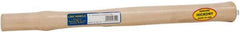 Made in USA - 18" Long Replacement Handle for Blacksmith Hammers - 1-1/4" Eye Length x 1" Eye Width, Hickory, Material Grade Type A - Exact Tool & Supply
