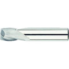 1/2 Dia. x 2-1/2 Overall Length 2-Flute Square End Solid Carbide SE End Mill-Round Shank-Center Cut-TiAlN - Exact Tool & Supply