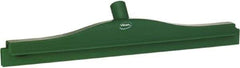 Vikan - 20" Rubber Blade Floor Squeegee - Double Edge, Green, Plastic Holder - Exact Tool & Supply