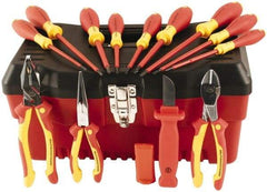 Wiha - 12 Piece Insulated Hand Tool Set - Comes in Molded Case - Exact Tool & Supply