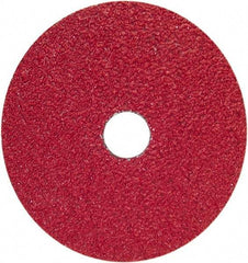 Norton - 9-1/8" Diam 7/8" Hole 60 Grit Fiber Disc - Coarse Grade, Ceramic Alumina - Exact Tool & Supply