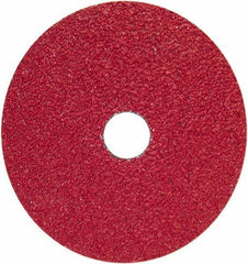 Norton - 5" Diam 7/8" Hole 50 Grit Fiber Disc - Coarse Grade, Ceramic Alumina - Exact Tool & Supply